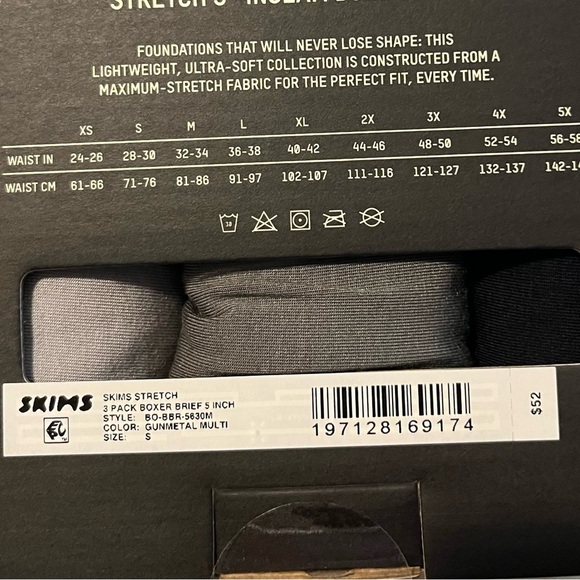 SKIMS Men's 3-Pack Boxer Briefs 5" Inseam Size Small NEW - Picture 5 of 5